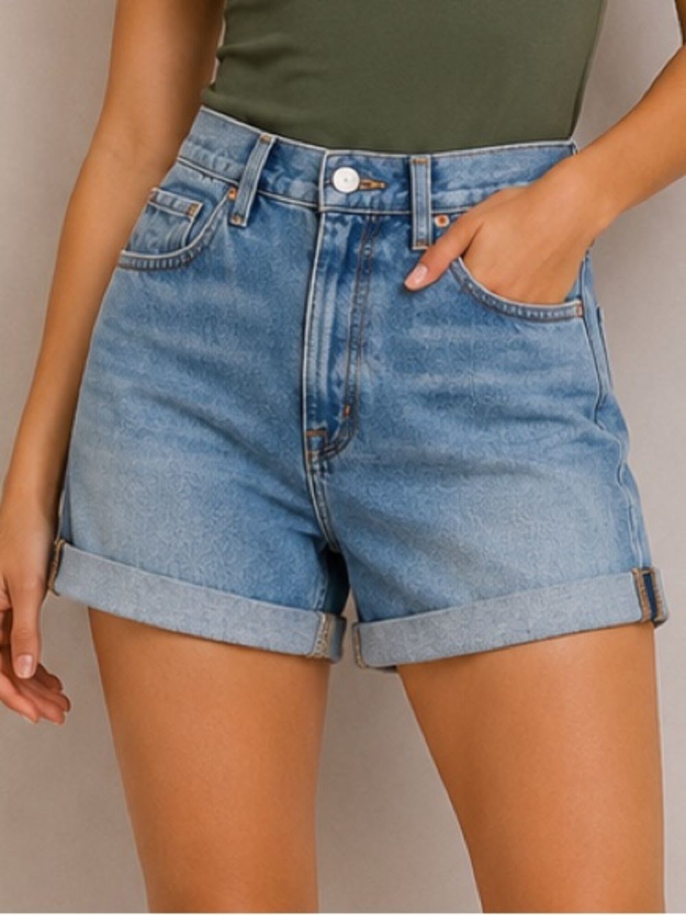 BDG Mom High Rise Denim Shorts 31